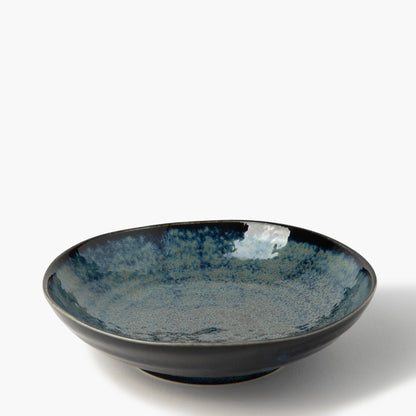 Plato de fideos azul en espiral ⋅ Touga