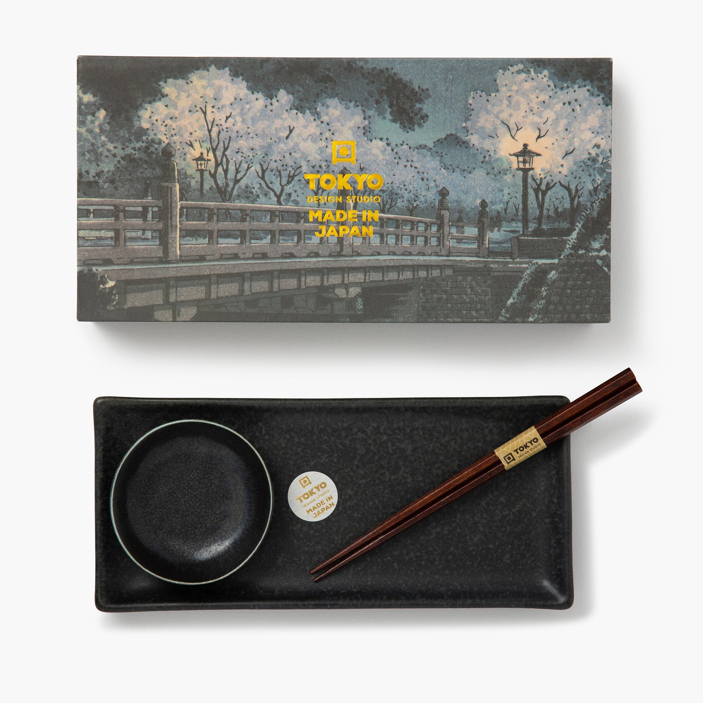 Juego de sushi negro ⋅ Tokyo Design Studio