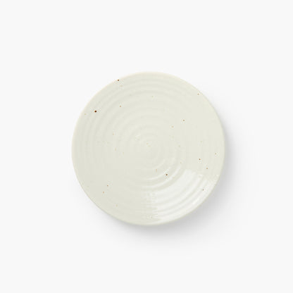 Pequeña placa espiral blanca sendanmaru Ø130mm ⋅ Touga