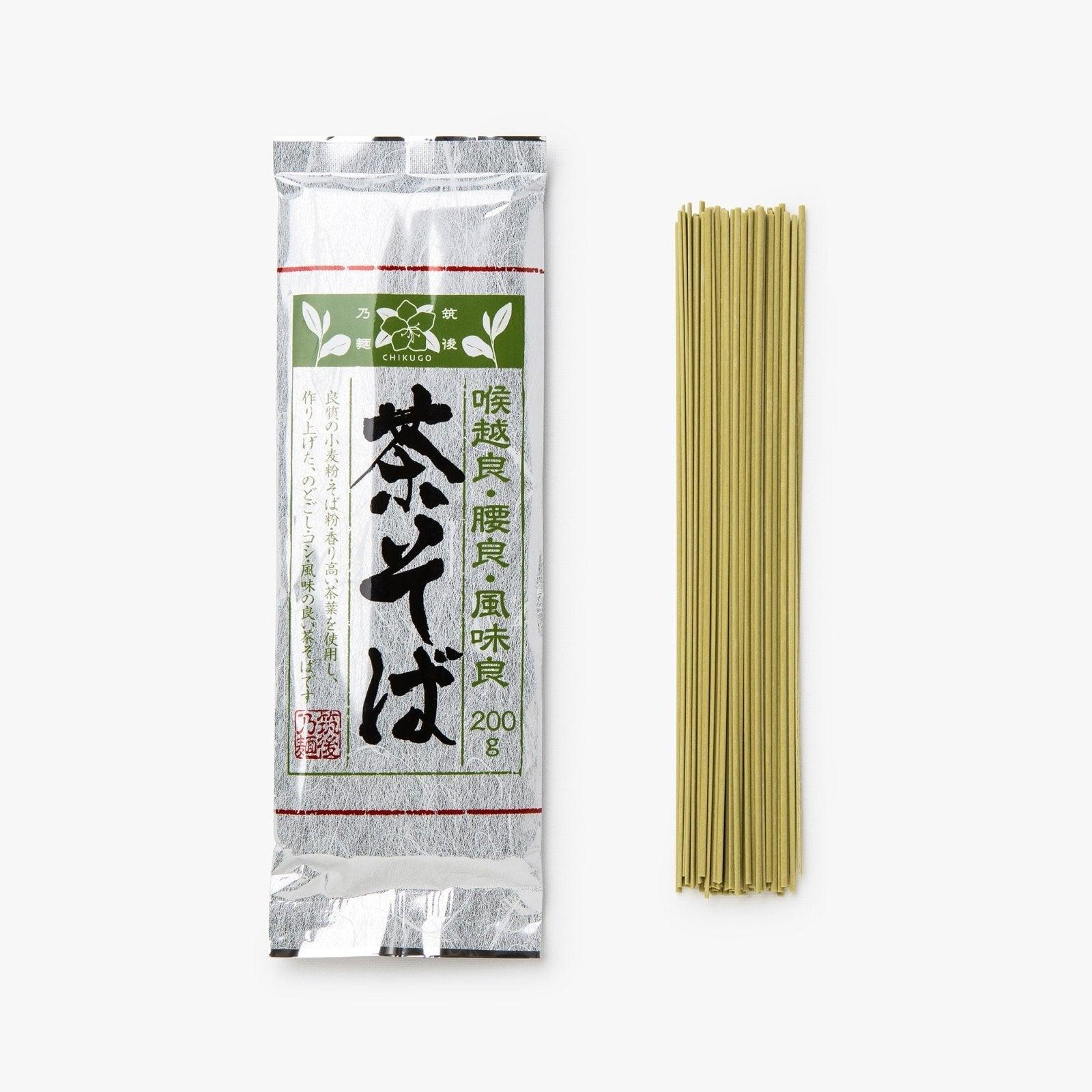 Fideos de trigo sarraceno con té verde - 200g - Tanaka Bussan - iRASSHAi