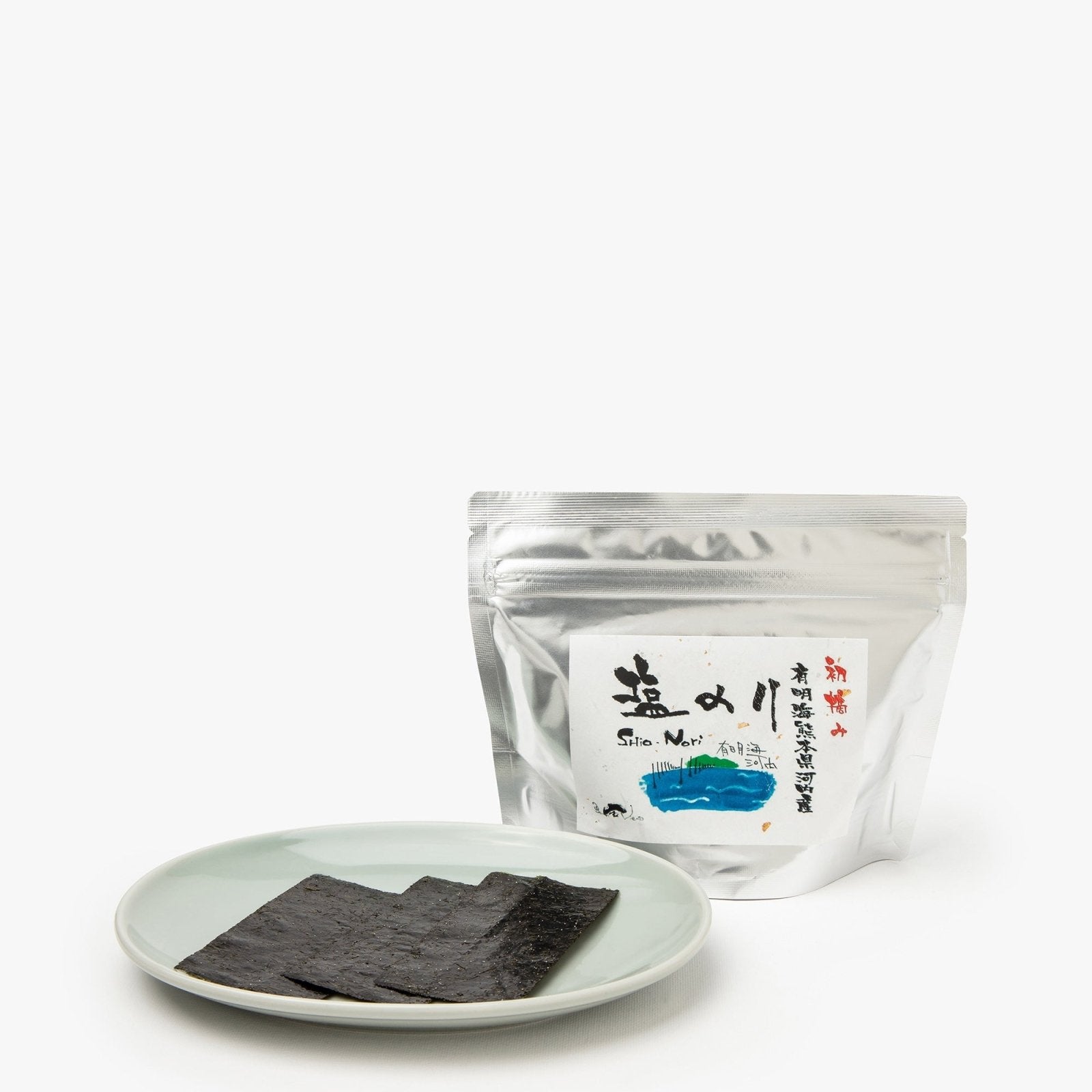 Hojas pequeñas de alga nori salada - 61g - Ariake Nori Labo - iRASSHAi
