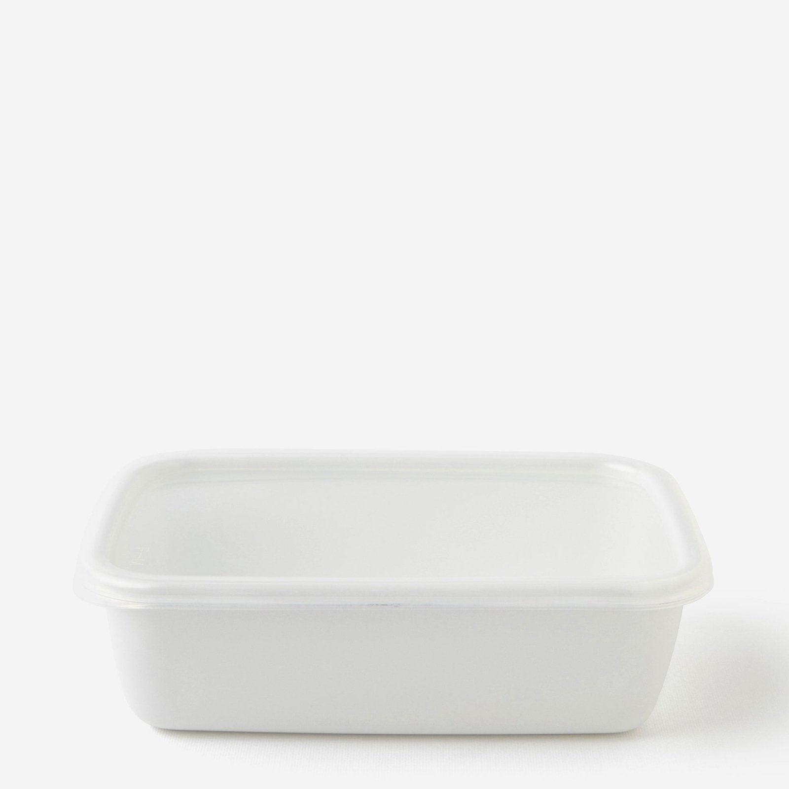 Caja esmaltada rectangular blanca L - Nodahoro - iRASSHAi