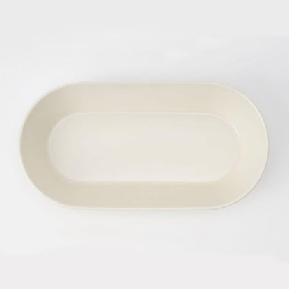 Plato ovalado blanco para curry de Takuhiro Shimomoto - Nakazen - iRASSHAi