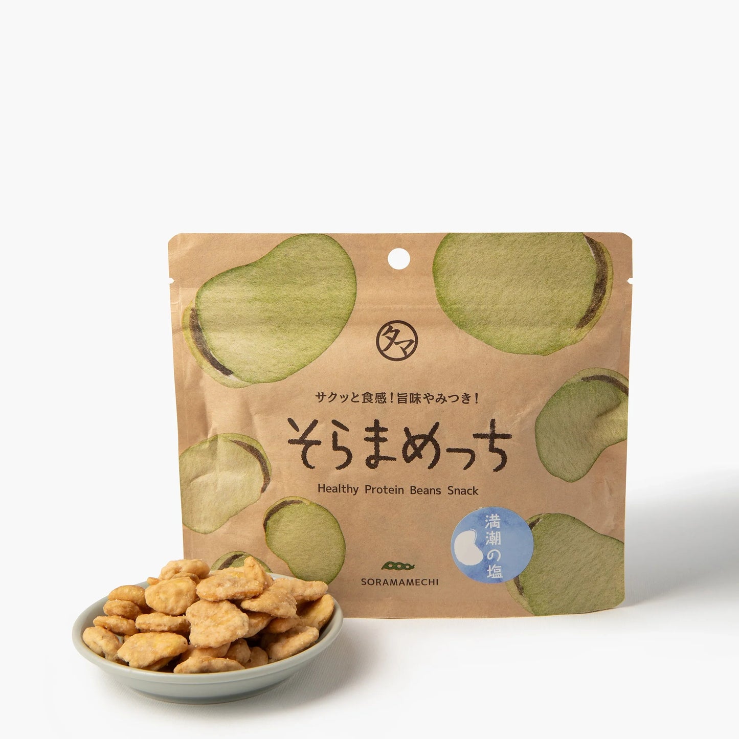 Piselli croccanti al soramame con sale ⋅ Tamachan Shop ⋅ 80g