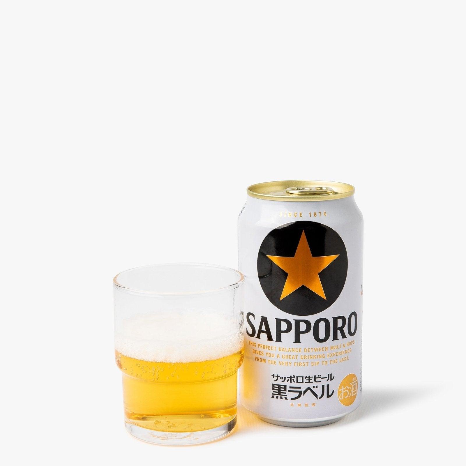 Birra Sapporo etichetta nera - 350ml - 5° - Sapporo - iRASSHAi