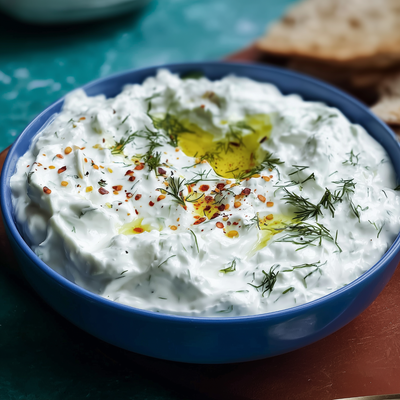 Tzatziki met yuzu & witte miso