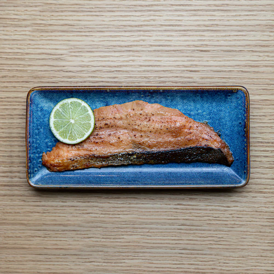 Gegrilde zalm met rode miso