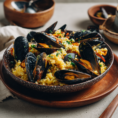 Recept voor paella met miso en sake