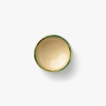Oribe groen geëmailleerde matcha kom chawan Ø 125mm ⋅ Touga