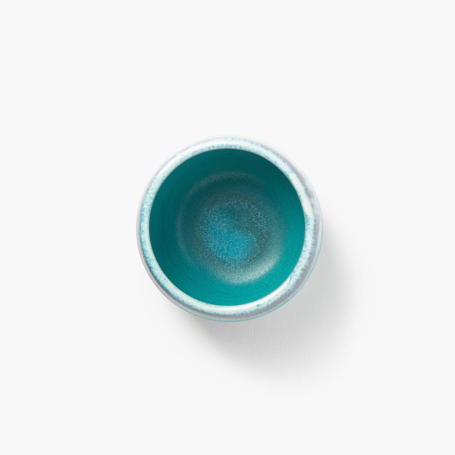 Turquoise blauw geëmailleerde matcha kom Ø 111 mm ⋅ Touga