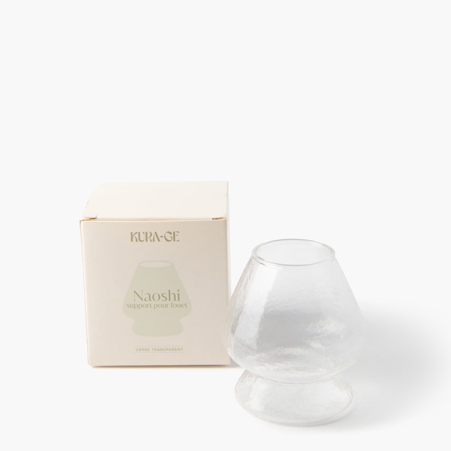 Matcha chasen-naoshi gardehouder in glas ⋅ KURA-GE