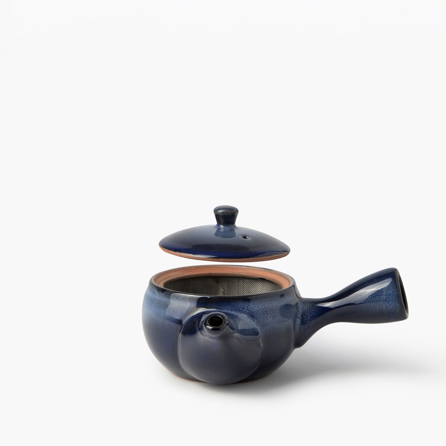 Zwart en blauw geëmailleerde theepot 320ml ⋅ Touga