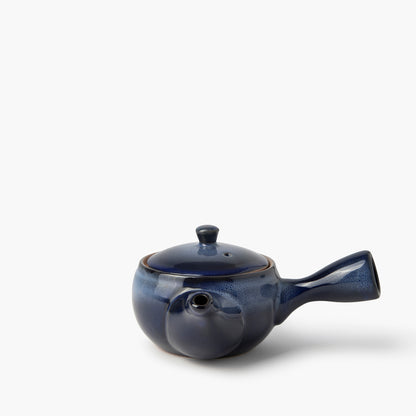 Zwart en blauw geëmailleerde theepot 320ml ⋅ Touga