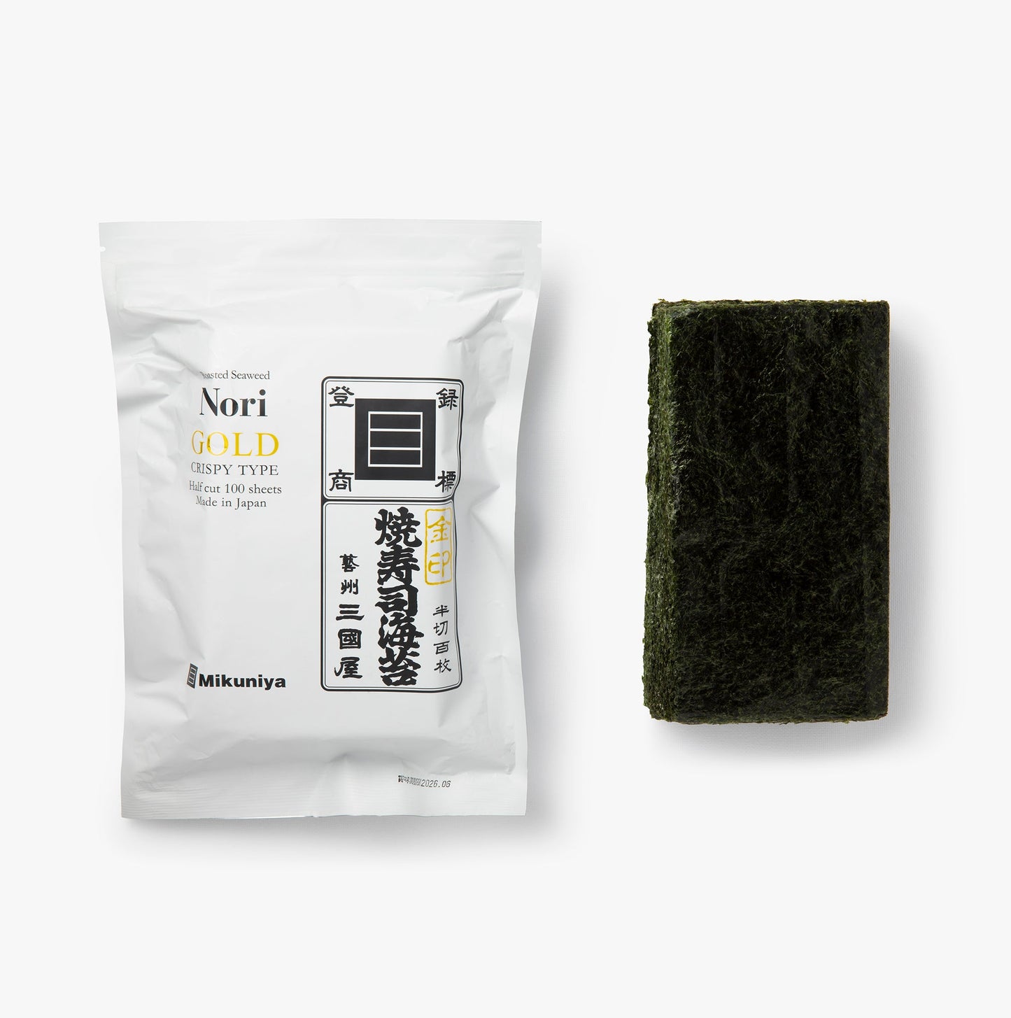 Gegrilde nori helften 100 vellen ⋅ Mikuniya ⋅ 150g