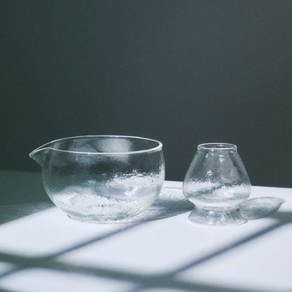 Matcha glazen kom Chawan ⋅ KURA-GE