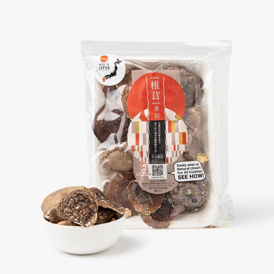 Gedehydrateerde shiitake paddenstoelhoofden - 70g - Sugimoto Shoten - iRASSHAi