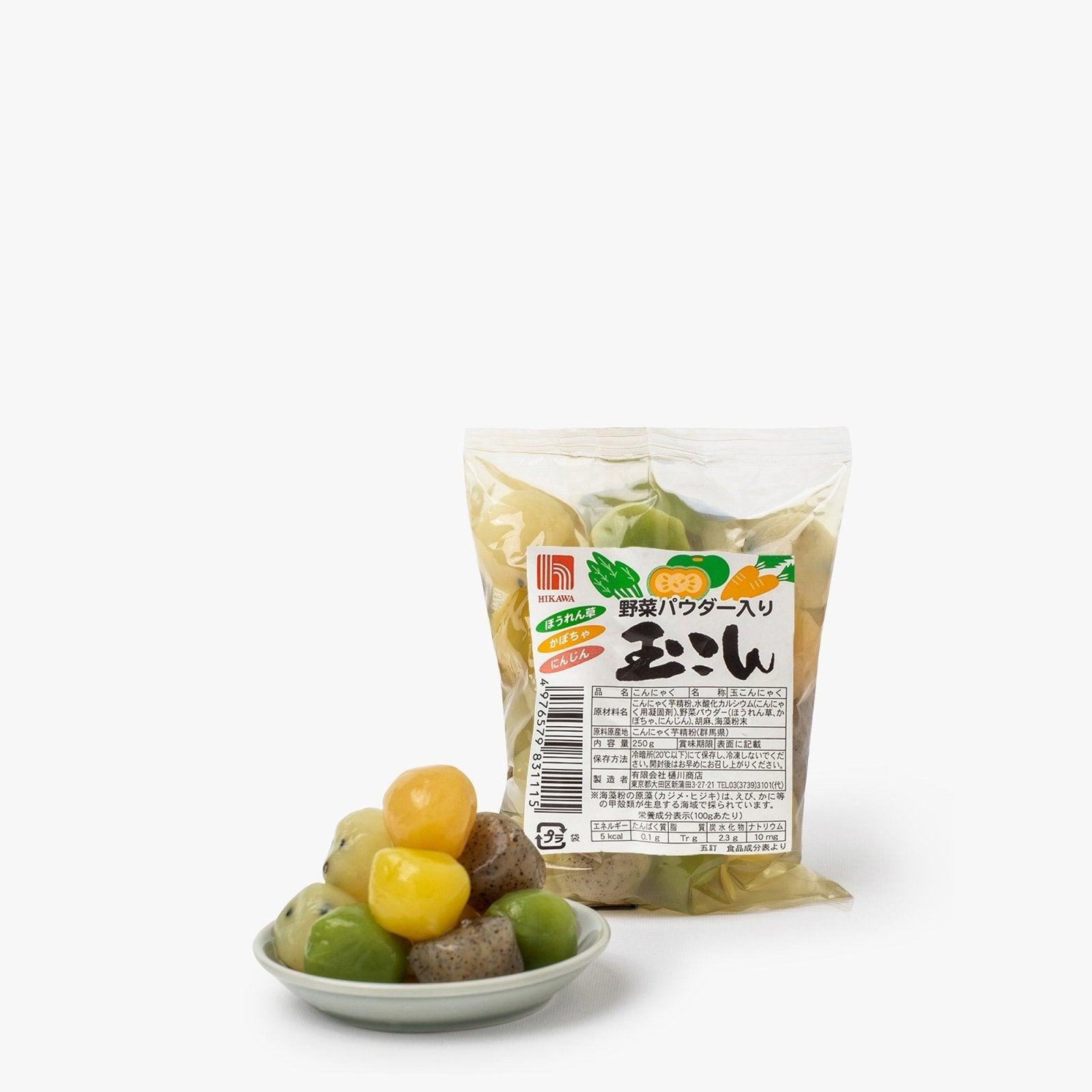 Konjac balletjes met groenten - 250g - Hikawa -iRASSHAi